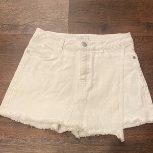 Forever 21 White Denim Skorts